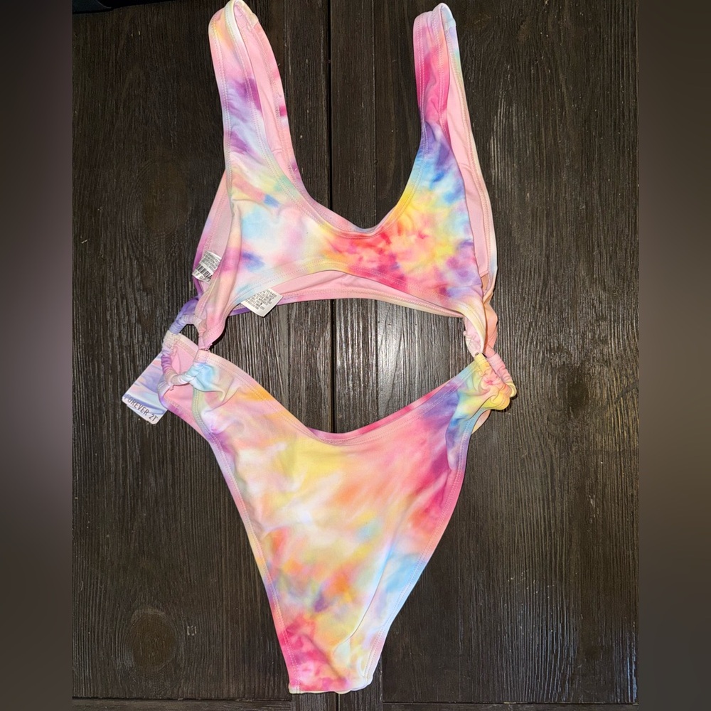 Forever 21 Multicolor Tie-Dye One Piece Swimsuit - Picture 3 of 3
